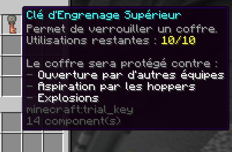 Clé d'Engrenage Supérieure