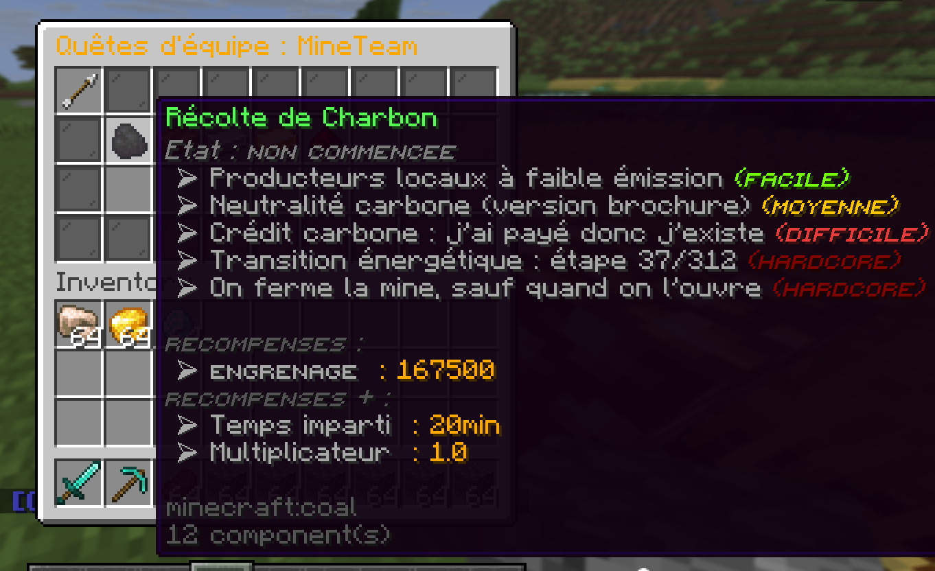 Bonus quête