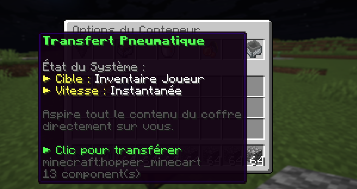 Transfert coffre